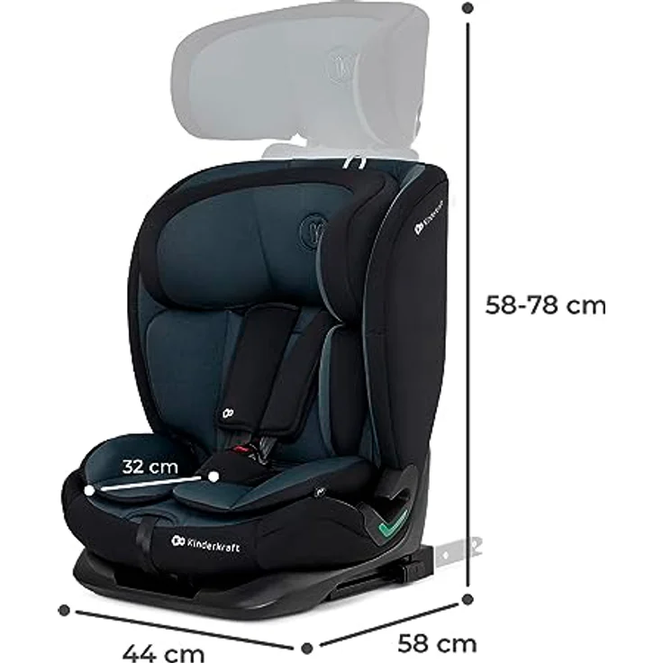 KinderKraft Oneto3, Kindersitz i-Size nach ECE R129, für Kinder von 76 bis 150 cm, mit Side Protect und H-Guard System – Bild 3