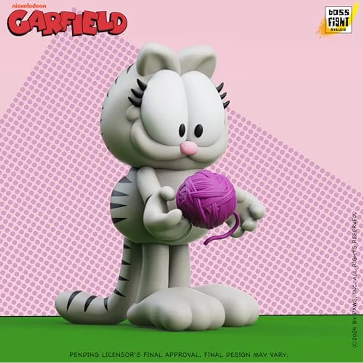 Boss Fight Studio Garfield Actionfigur Nermal, detailreiche Sammelfigur 10 cm mit Zubehör – Bild 2