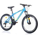 Toys Store GmbH 24 Zoll Mountainbike Alu Rad 24" MTB Bike 21-Gang, Gabelfederung, Aluminium Rahmen - blau