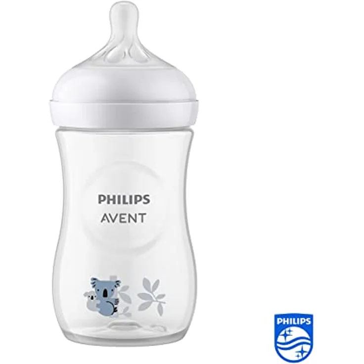Philips Avent Natural Flasche mit responsivem Schnuller, 260 ml, Decor Coala, Modell SCY903/67 – Bild 2