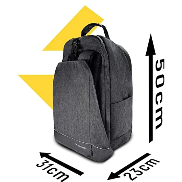 Wozinsky WBB33BK, Velotasche 30 l, Wasserfestes Polyester, 2in1 Gepäckträgertasche und Rucksack – Bild 2