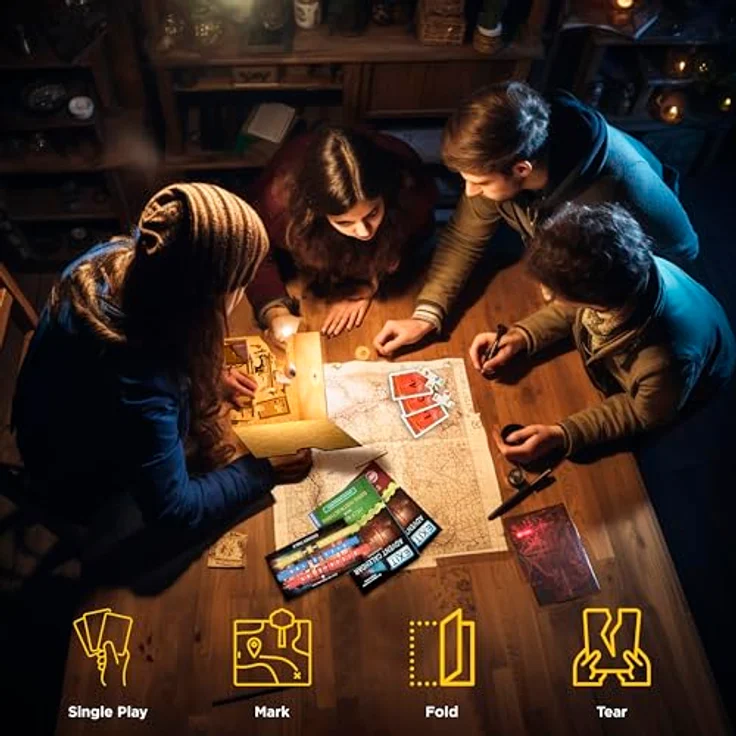 Thames & Kosmos EXIT - Advent Calendar - The Silent Storm (EN) - Escape Room Card Game – Bild 5