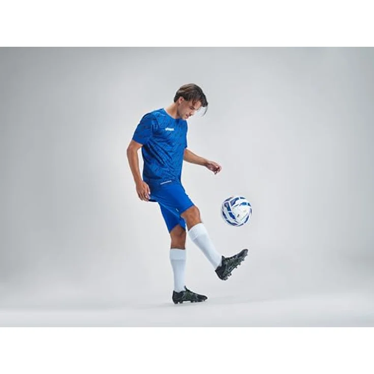 uhlsport Fußball Attack ADDGLUE, Spiel- und Trainingsball mit 2-Fach-Verklebung, optimale Rundheit, FIFA Basic, weiß/royal/blau, Größe 5 – Bild 2