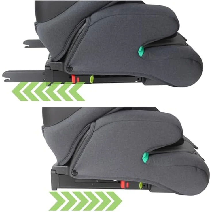 XOMAX Autokindersitz LM238 anthrazit ISOFIX, Kindersitz 9-36 kg, geeignet für Kinder von 15 Monaten bis 12 Jahren – Bild 3