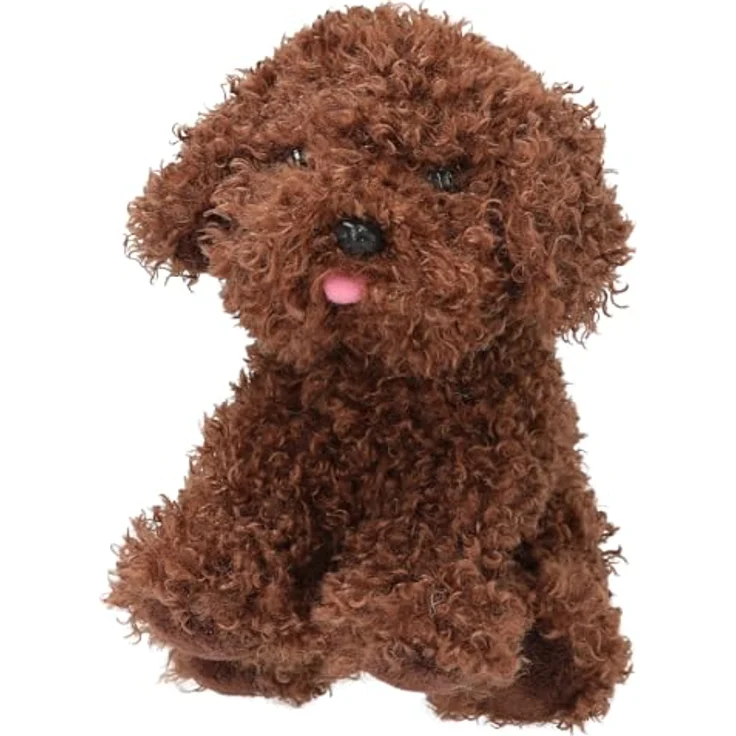 Depesche TOPModel Fur Ever Friends - Kuscheltier Hund Cody, Plüschfigur mit lockigem Dunkelbraunem Fell, ca. 16 cm groß – Bild 2