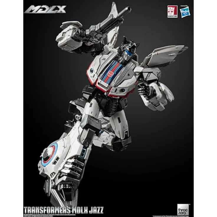 threezero Transformers MDLX Jazz Actionfigur, 15,2 cm, 46 Gelenkpunkte, Zubehör: 5 austauschbare Hände, Photonengewehr, Grappling-Haken mit einziehbarer Schnur – Bild 2