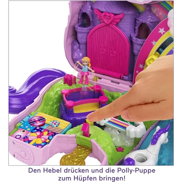 Polly Pocket HJN76 Flamingo-Party, großes Spielset mit 26 Überraschungen, Pop + Swap-Funktion – Bild 3