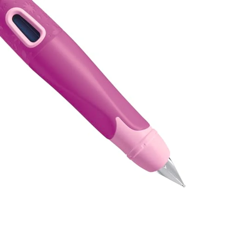 STABILO EASYbirdy 3D DreamWorld, ergonomischer Füllhalter in pink mit einstellbarer Feder und Sichtfenster zur Tintenstandkontrolle – Bild 2