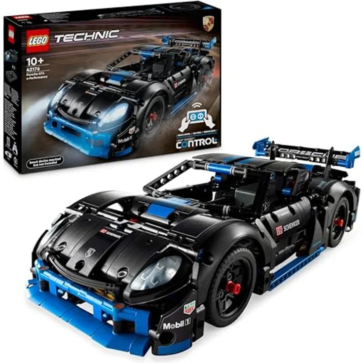 LEGO Technic Porsche GT4 e-Performance Rennwagen, Ferngesteuertes Modellauto, CONTROL+ App, wiederaufladbar, Geschenk für Kinder, ab 10 Jahren 42176