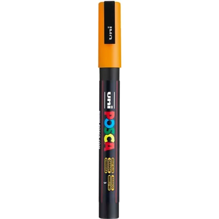uni-ball 186511 - POSCA Marker mit feiner Rundspitze, orange - Preisvergleich – Bild 1