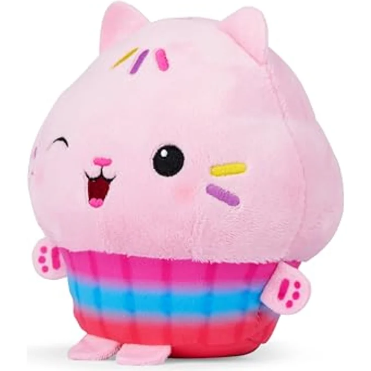 Schmidt Spiele Gabby's Dollhouse, Cakey-Expression Plüschfigur, 17,5 cm, pink, waschbarer Stoff, Amazon Exklusive – Bild 2