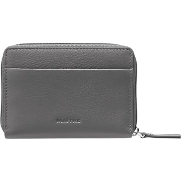 Maître ellern Geldbörse, RFID Schutz, 100% Leder, grau, 11 cm x 2 cm x 8 cm – Bild 3