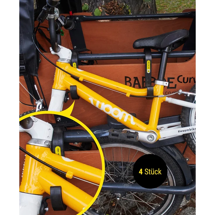 Frank Paperman Fahrradlastenanhänger Kinderfahrrad-Halterung Lastenrad Transporthaken - Universalhalterung für Babboe, Bakfiets, und Muli, in blau – Bild 1