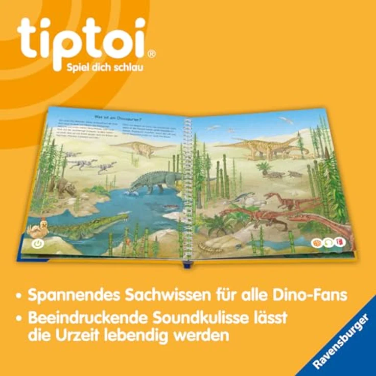 Ravensburger tiptoi® Wir entdecken die Dinosaurier, interaktives Dinosaurier-Buch ab 4 Jahre mit ausgezeichneter Qualität – Bild 5