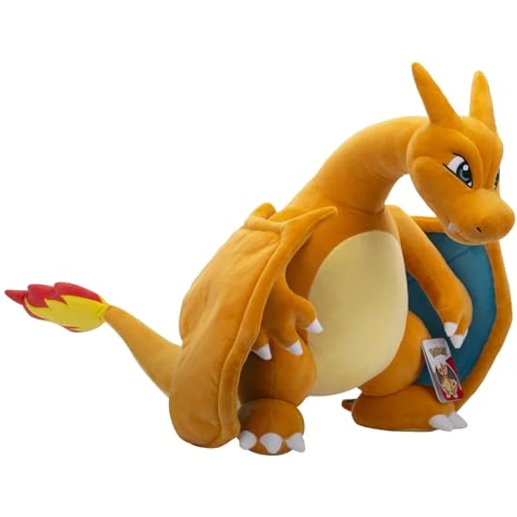 Jazwares Plüschfigur Pokémon Glurak Plüsch 60cm Kuscheltier, weiches und kuscheliges Pokémon Kuscheltier – Bild 4