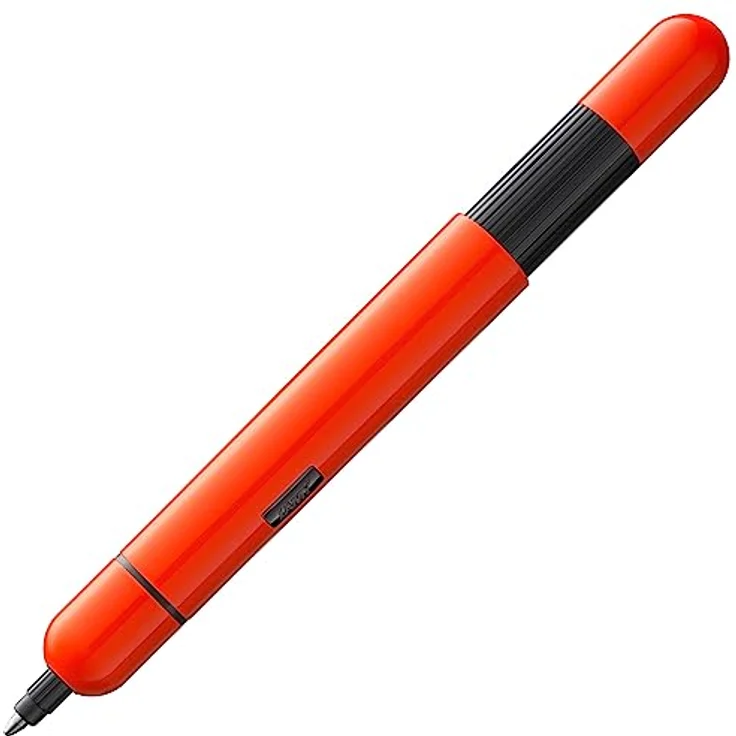 Lamy Pico, Kugelschreiber, laserorange hochglanz, ausziehbar, mit M22 Mine in Schwarz – Bild 1