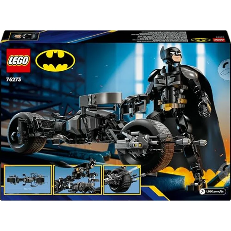 LEGO® Konstruktionsspielsteine Batman™ Baufigur mit dem Batpod (76273), LEGO Super Heroes, (713 St), Made in Europe – Bild 12