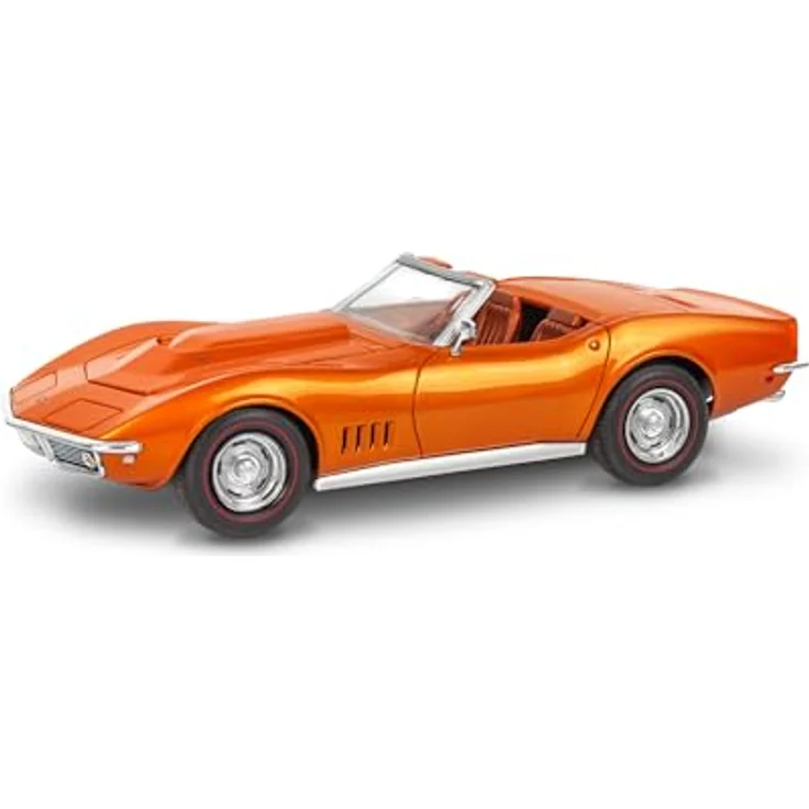 Revell Monogramm '68 Corvette L-88 Roadster 1:25, ungebauter und unlackierter Plastikmodellbausatz mit mehrsprachiger Bauanleitung – Bild 2