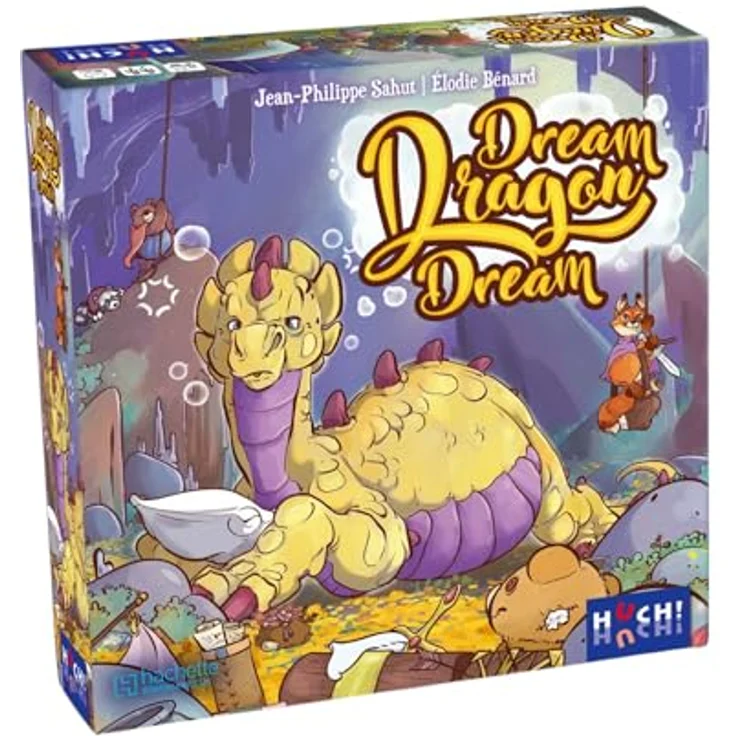 HUCH! Dream Dragon Dream, Kinderspiel und Familienspiel, kooperatives Echtzeit-Memospiel mit 3D Drachenfigur, für 2 bis 5 Spieler ab 6 Jahren – Bild 1