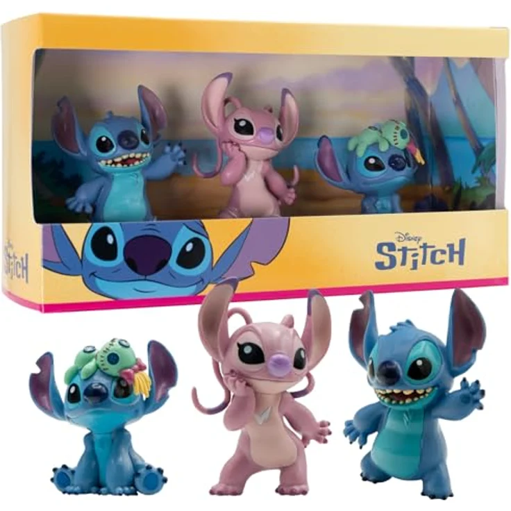 Bullyland Stitch Geschenkset, detailgetreue 6 cm Disney Sammelfiguren aus Lilo & Stitch, ideal als Spielzeug und Dekoration für Kinder ab 3 Jahren, 12591 – Bild 1