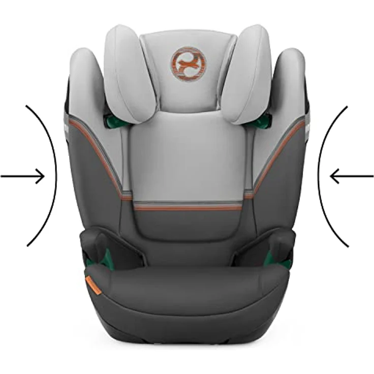 CYBEX Gold Kindersitz Solution S2 i-Fix, Für Autos mit und ohne ISOFIX, 100 - 150 cm, Ab ca. 3 bis 12 Jahre (15 - 50 kg), Lava Grey – Bild 4
