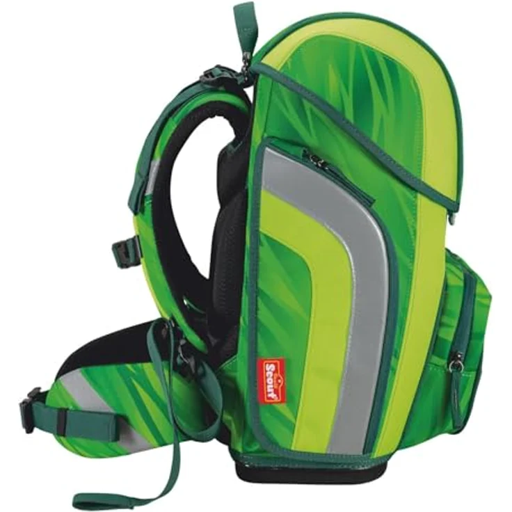 SCOUT Basic Genius Set 4-teilig, Schulranzen mit Dino Rex Design, inklusive zwei Schlampermäppchen und Sportbeutel, 28 x 39 x 16 cm – Bild 3