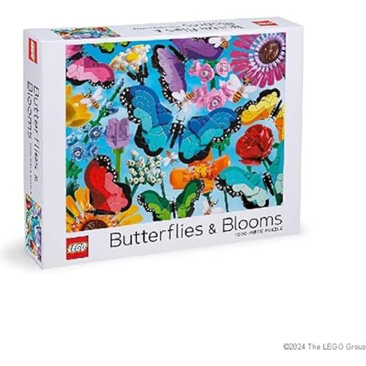 Chronicle Books Lego Butterflies & Blooms 1000-Piece Puzzle, farbenfrohes Frühlingsmotiv, 63,5 x 50,8 cm – Bild 5