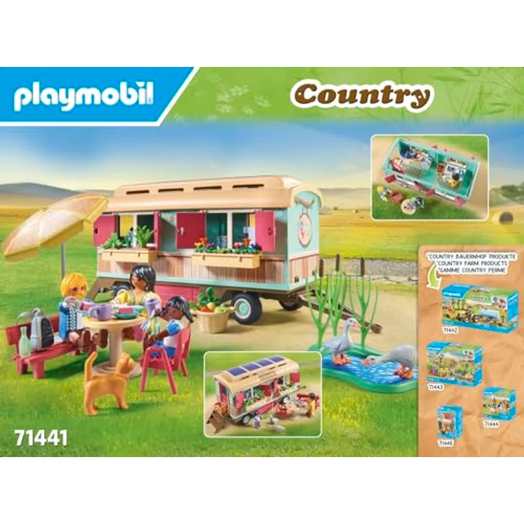 Playmobil® Gemütliches Bauwagencafé (71441), Country Konstruktions-Spielset, (145 St), teilweise aus recyceltem Material, Made in Germany – Bild 5