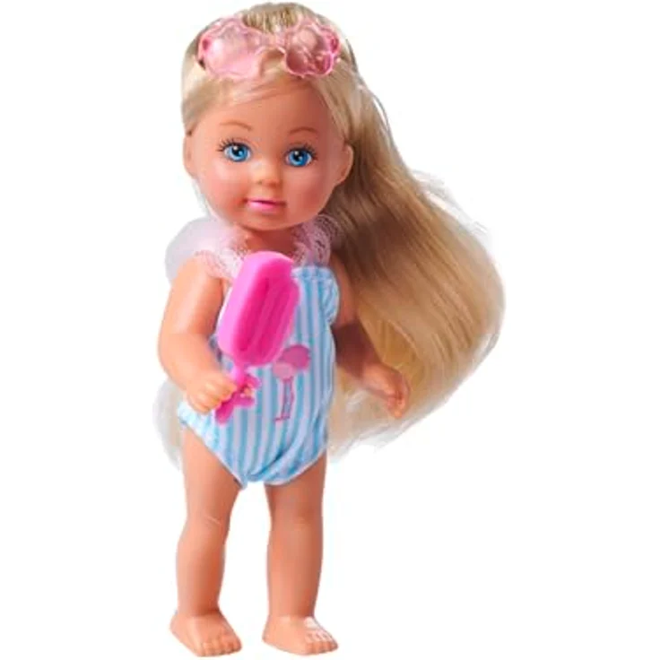 SIMBA Evi Love Travel, Babypuppe mit Koffer und Badeanzug, 12 cm, für Kinder ab 3 Jahren – Bild 5
