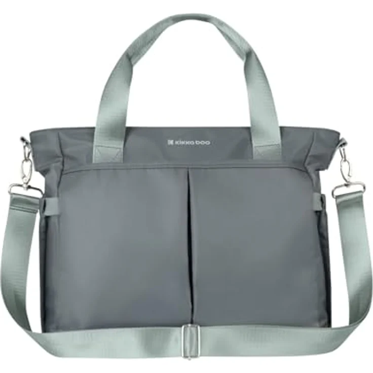 Kikka Boo Wickeltasche Brielle, Clips zur Befestigung, wasserfest, Schultergurt, grau – Bild 4
