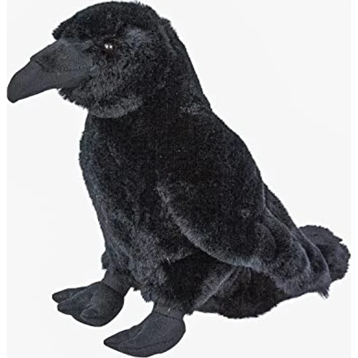 Uni-Toys Kuscheltier Rabe 33 cm, schwarz, kuschelweicher Plüsch, maschinenwaschbar bis 30°C – Bild 6
