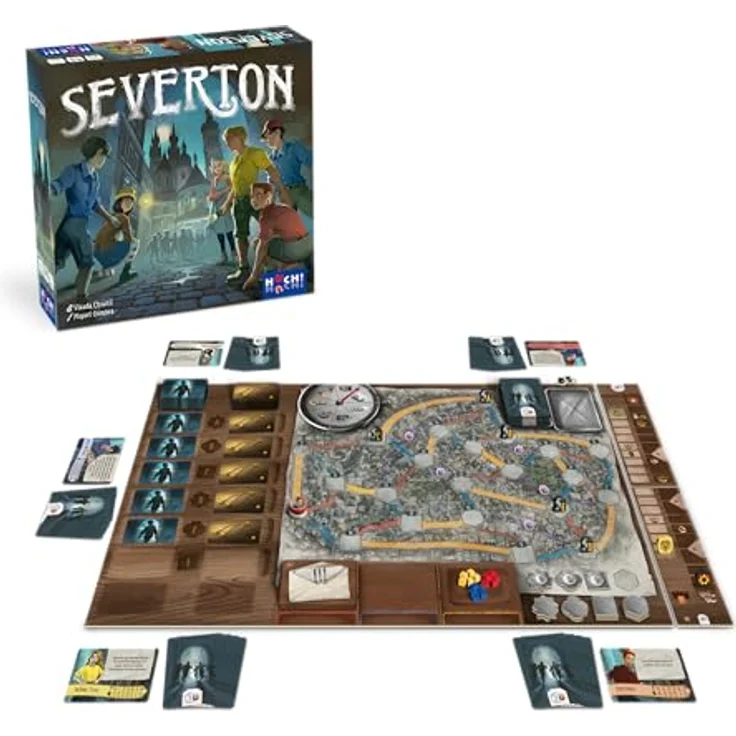 HUCH! Severton, Kooperatives Strategiespiel für 1-5 Spieler, Abenteuer- und Strategiefokus, ab 10 Jahren – Bild 3