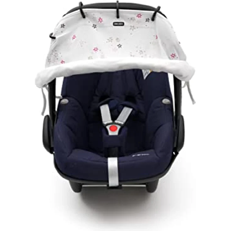Dooky Universal Sonnenschutz, Wetterschutz für Babyschale, Kinderwagen,Buggy(UV-Schutz LSF40+, TÜV getestet, universelle Passform, stylisher Windschutz, Baby Erstausstattung),Twinkle Stars,DOOKY126620 – Bild 4
