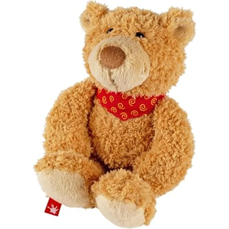 Sigikid 43254 Bär Gildehard Günsburg S, Plüsch, Kuscheltier, Stofftier, kuschelweich, Podcast-Held, braun – Bild 4