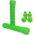 Blunt Stuntscooter Blunt Stunt-Scooter / BMX Griffe V2 grün, extra weiche TPR Handgriffe, Schweißableitung, inkl. Nylon Barends