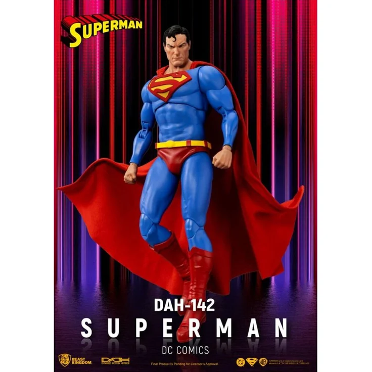 Beast Kingdom Toys DC Comics Actionfigur Superman, 20 cm mit Zubehör und Austauschteilen, bedruckte Box
