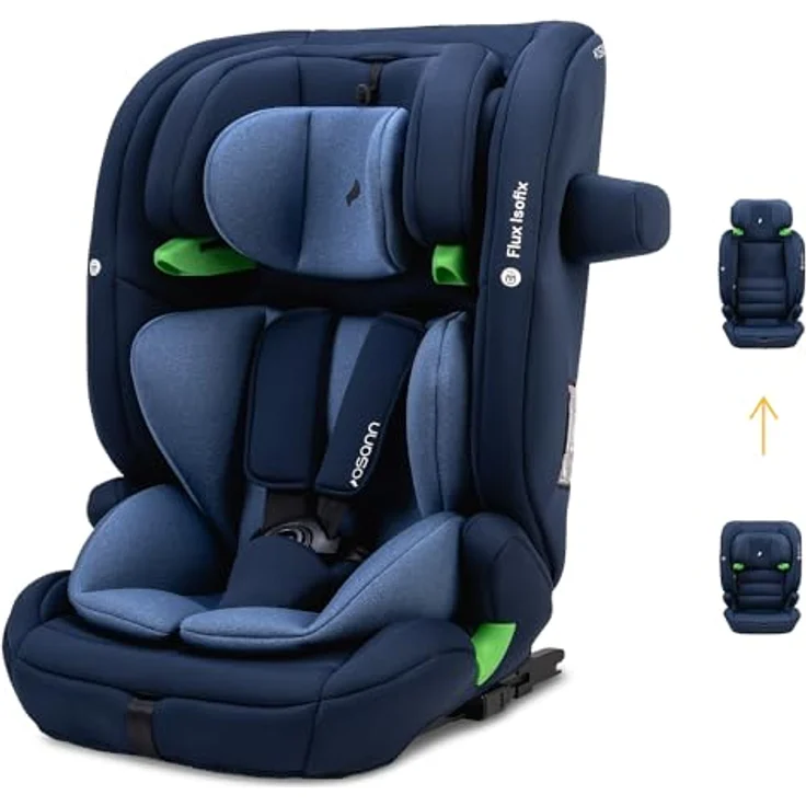 Osann Autokindersitz Osann Flux Isofix i-Size, Kinderautositz, 14-fach höhenverstellbarer Kopfschutz, seitlicher Aufprallschutz, verschiedene Farben – Bild 1