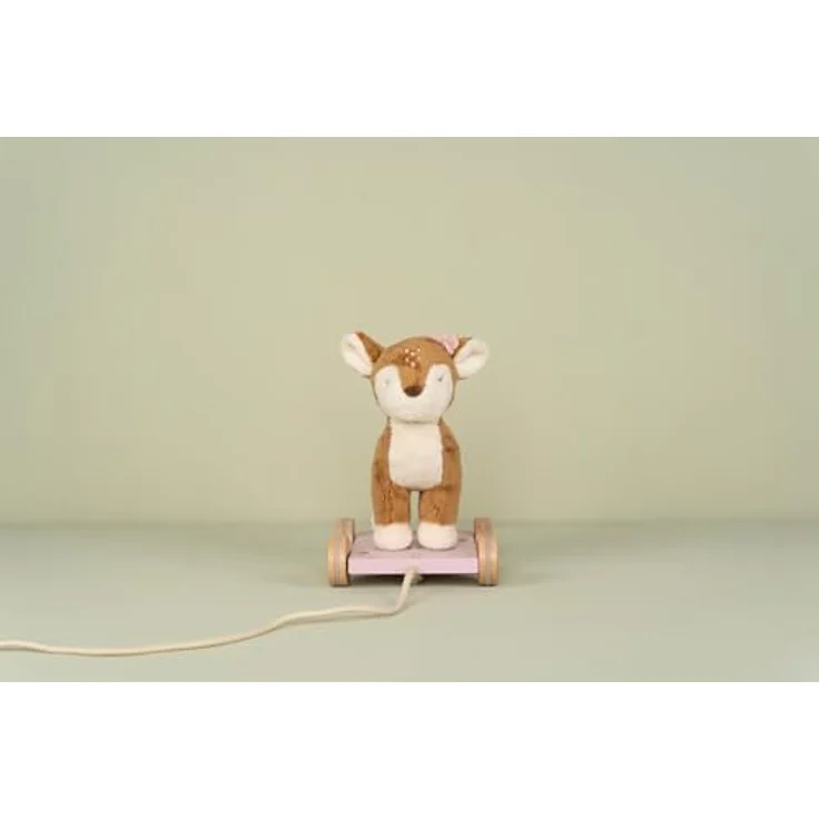 Little Dutch Feengartenhirsch auf Rädern, Holzspielzeug für Kinder mit sensorischen Farben und Schnur zum Ziehen – Bild 7