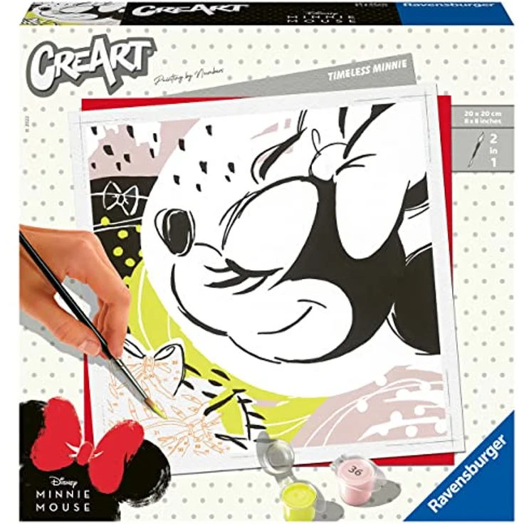 Ravensburger Malen nach Zahlen Quadratisch Disney Maus Mickey Mouse Ravensburger CreArt-Malen nach Zahlen 20126 – Timeless Minnie – ab 12 Jahren – Bild 1
