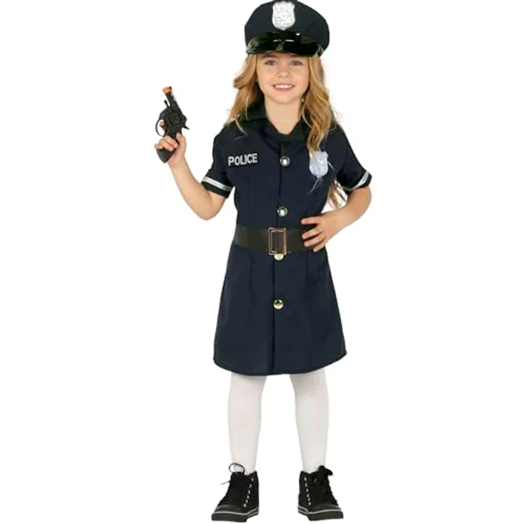 Fiestas Guirca verkleiden sich Polizei Mädchen blau mt 110-115 – Bild 2