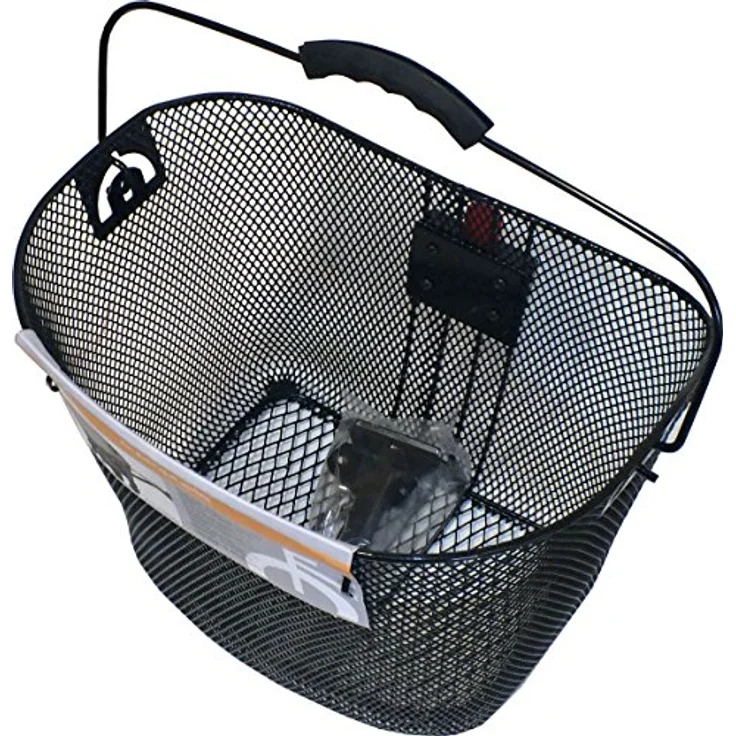 Prophete Fahrradkorb, Abnehmbarer Korb mit Lenkervorbauadapter, Farbe schwarz – Bild 3