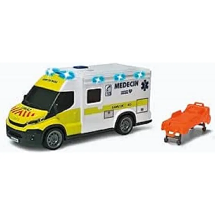 Smoby 203713014002, Spielzeugauto Ambulanz mit batteriebetriebener Funktionalität für kreatives Rollenspiel, geeignet für Kinder von 3 bis 8 Jahren