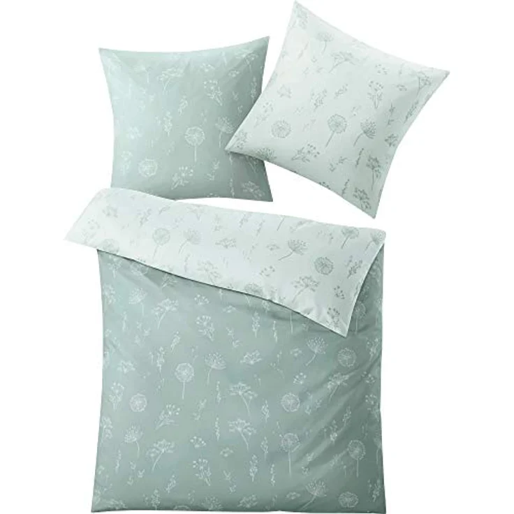 Kleine Wolke Leone Bettwäsche, Bettbezug, Cotton, Distel, 155 x 220 cm – Bild 1