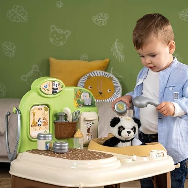 Smoby Tierarzt Klinik Spielset, mit Plüsch-Panda, umfangreichem Zubehör und realitätsnahem Spielerlebnis, ab 3 Jahren – Bild 5