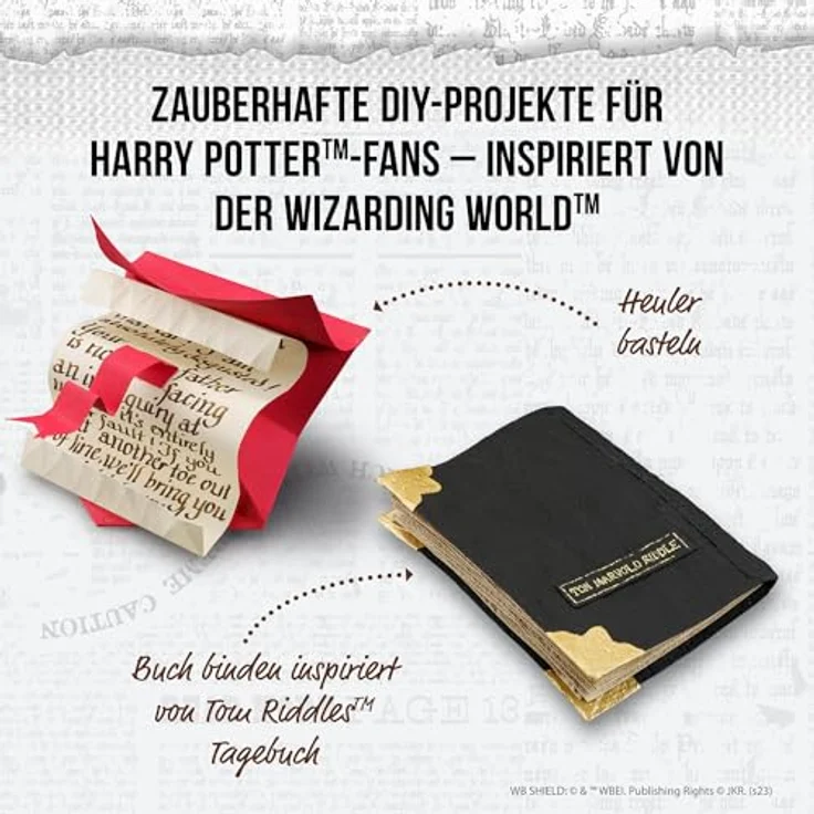 Kosmos 604639 Harry Potter AllesKönnerKiste Brief und Siegel, Papierschöpfrahmen, mit Original Hogwarts™-Wappen für Siegel, Harry Potter Bastelset für Kinder und Erwachsene – Bild 4