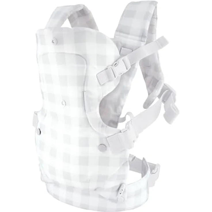 Infantino BKids Babytrage Flip Advanced - Ghingham Print, 4-in-1 Bauchtrage für Babys von 3,6 - 14,5 kg, ergonomisch & pflegeleicht – Bild 10