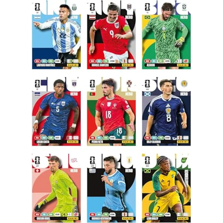 Panini FIFA World Cup 26 Trading Cards Special Box, Sammelkarten Set mit 8 Packs, 10 limitierten Karten und Checkliste Poster – Bild 5