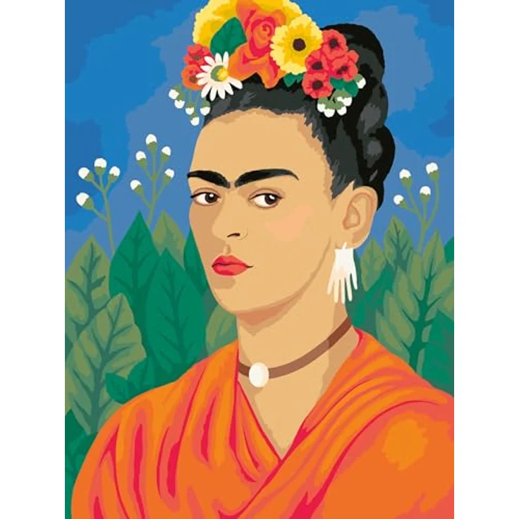 Ravensburger CreArt - Malen nach Zahlen 25525 - Frida Kahlo, Leinwand 30x40 cm, inklusive Acrylfarben und Pinseln, für Erwachsene ab 14 Jahren – Bild 2