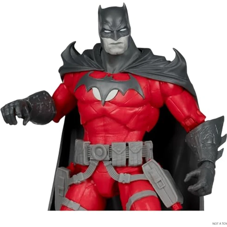 McFarlane DC Multiverse Action Figure Batman (Flashpoint) Black & White Accent Edition, 18 cm mit Zubehör und Base – Bild 4