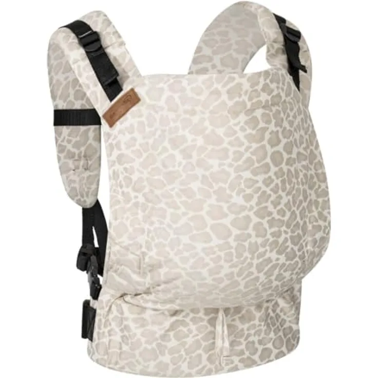 Hoppediz Babytrage Buckle, Vollschnallentrage ab Geburt (3,5 - 20 kg) mit ergonomischen Trägern und verstellbarem Rückenteil